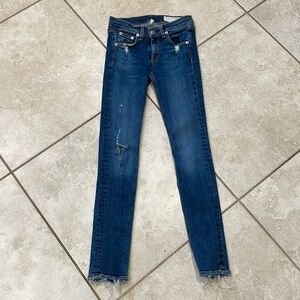 Rag & Bone La Paz Destroyed Skinny Jeans 24